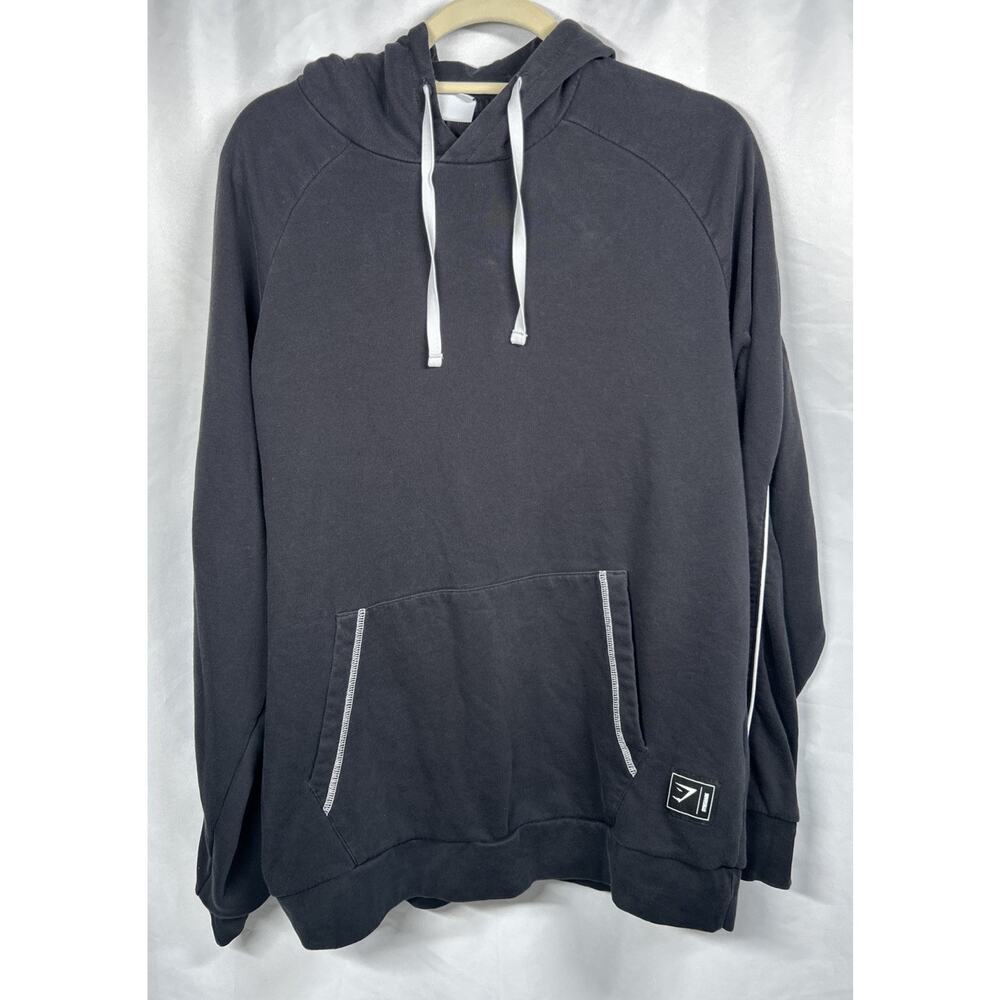 Gymshark Recess Hoodie Size Large Black EUC